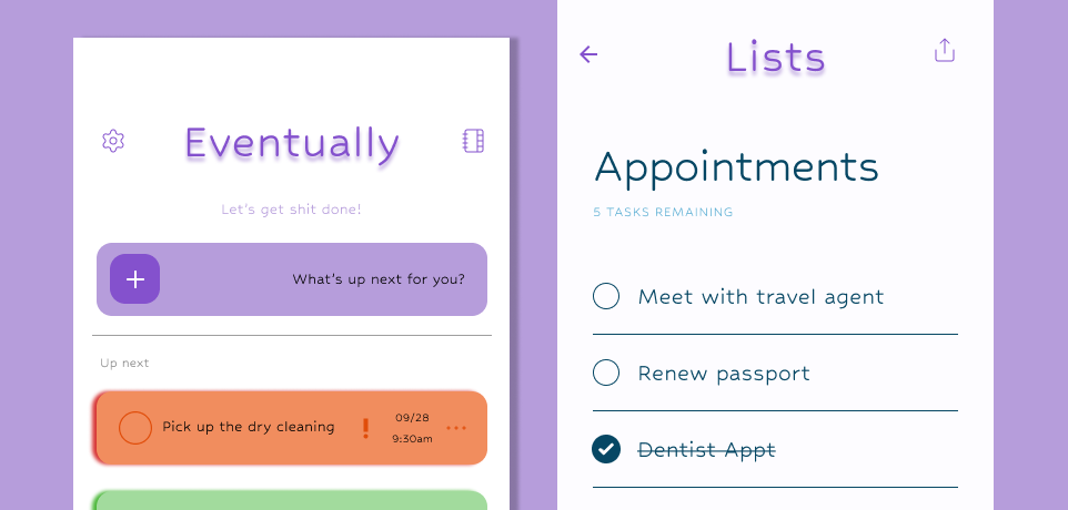 Eventually — Mobile Task Manager